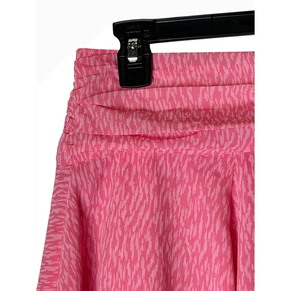 Aerie Chiffon Wrap Skirt Women Medium Pink Clay NWT Layered Ruffle Coquette AE